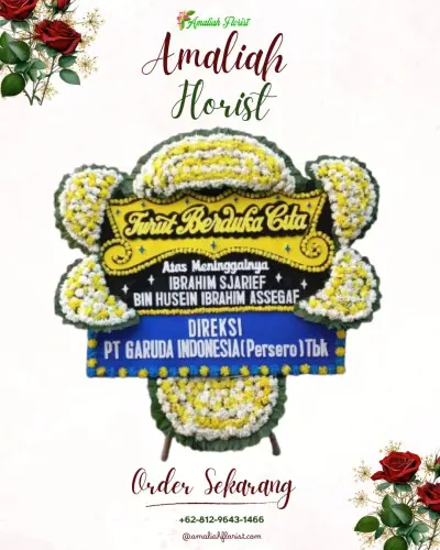 Papan Bunga Duka di Gumalar